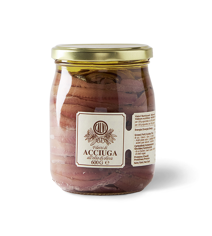 Acciughe in Filetti in Olio di Oliva 600 g